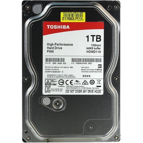 Жесткий диск TOSHIBA HDD SATA 1TB HDWD110UZSVA